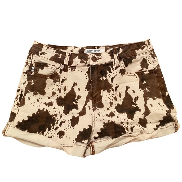 Judy Blue Pants - NWOT Judy Blue Cow Print Shorts